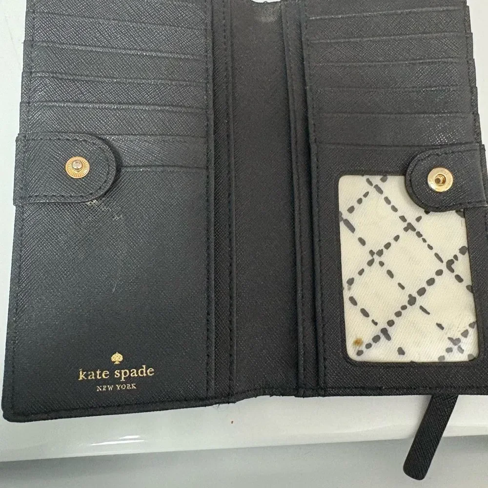 kate spade Gold Label Classic Wallet - 15 Credit Card/ID Slots